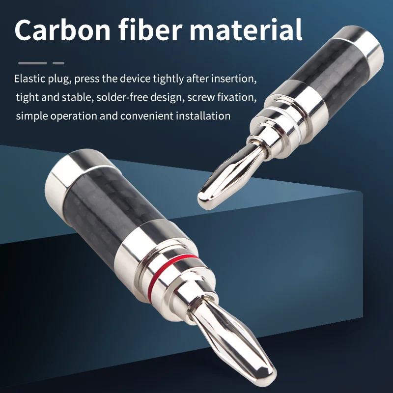 Высококачественная Черная/белая углеволоконная Чистая медь с родиевым