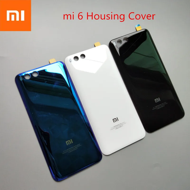 Задняя крышка батарейного отсека Xiaomi Mi 6 стеклянная|Бамперы| |