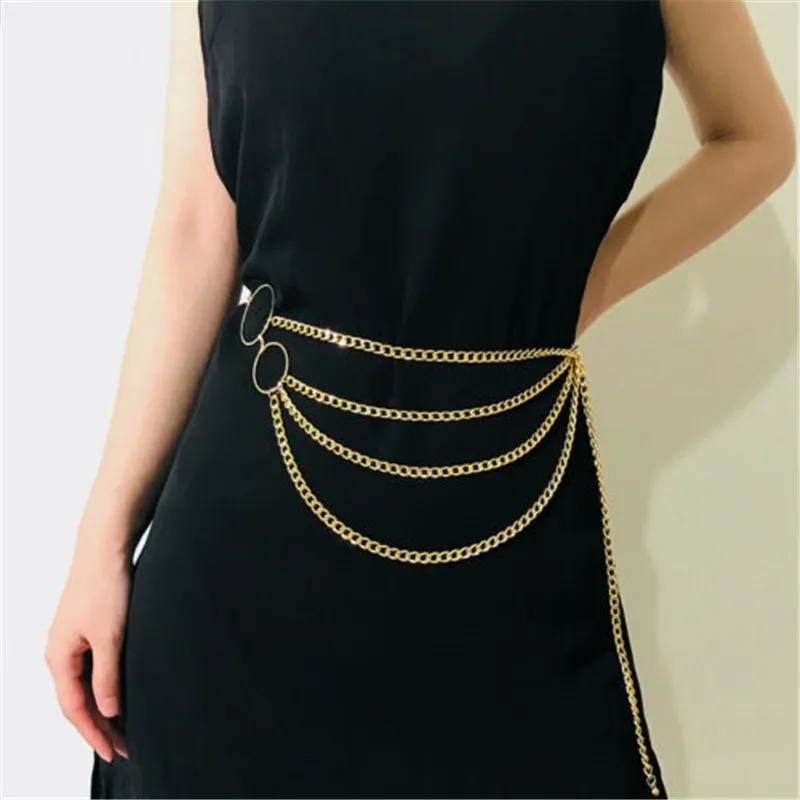 

Fashion Women Exquisite Waist Belt Chain Tassel Pendant Women Waistbands Body Jewelry