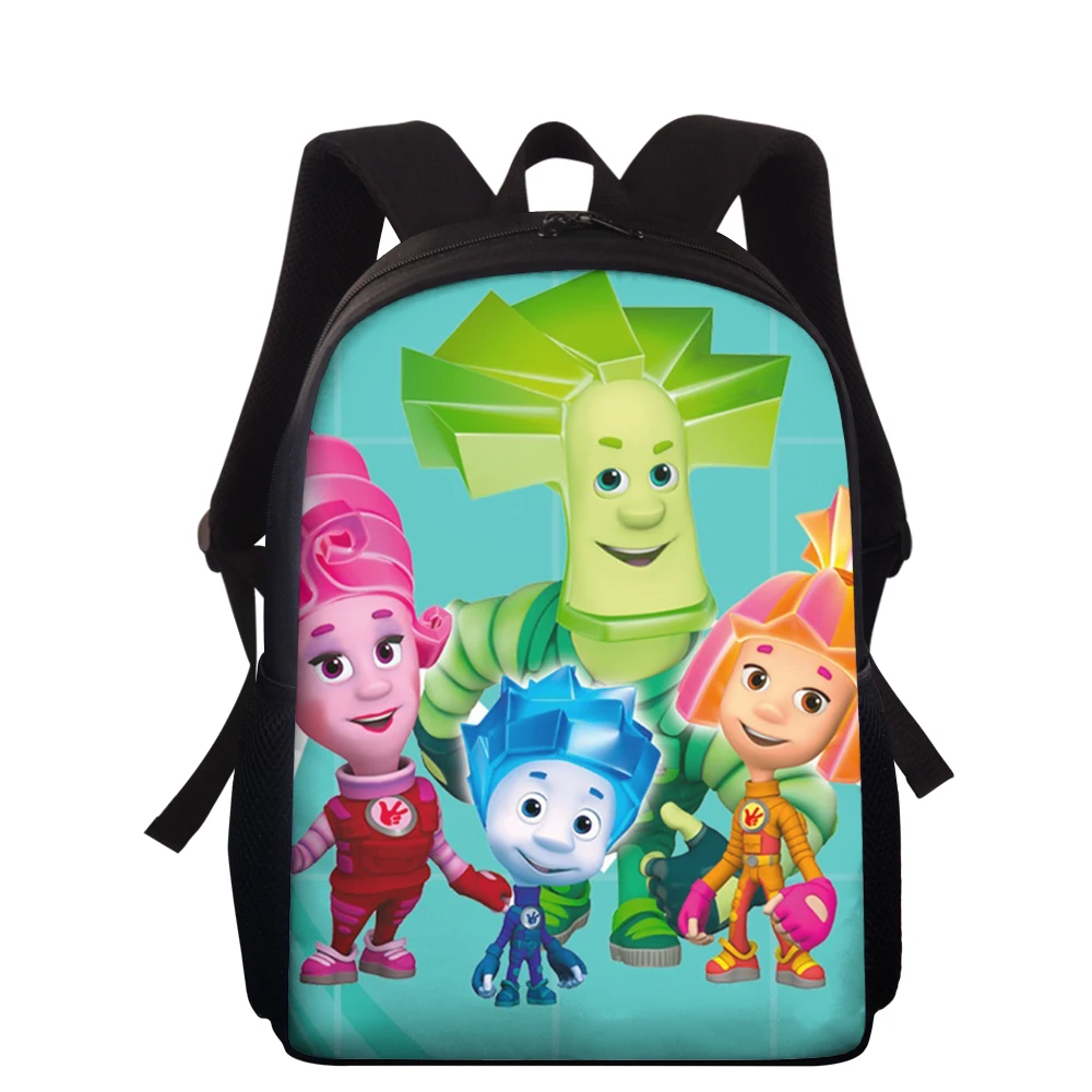 15-Inch Children's Backpack The Fixes Pattern Kids School Book Bags Russian Cartoon Design Students School Bags