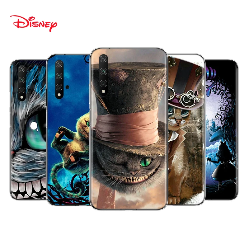 

TPU Silicone Cover Alice in Wonderland Cat For Honor 30 30S V30 V20 9N 9S 9A 9C 20S 20E X10 20 7C Lite Pro Plus Phone Case