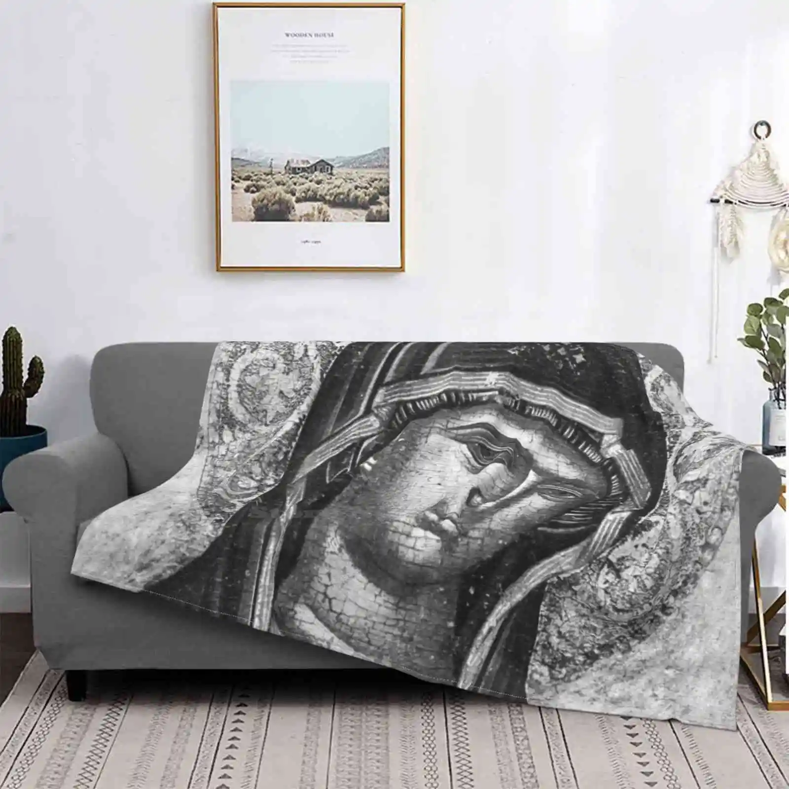 

Вирген Мария | On View At The Met galeria 303, Манта suave de franela с персонализированным принтом, nueva venta