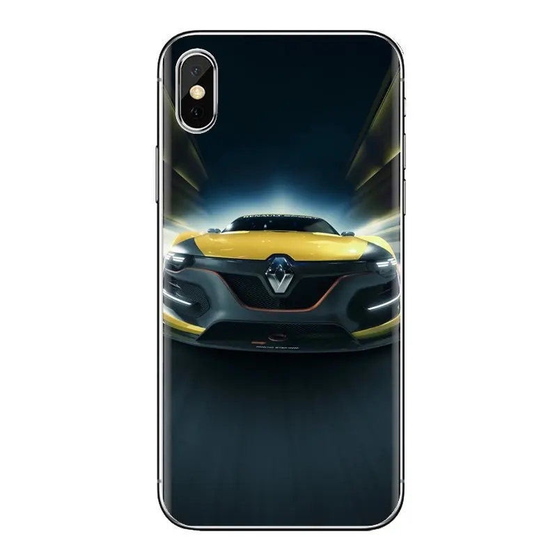 Прозрачная задняя крышка из ТПУ чехлы для Renault концепция автомобильные брелки с