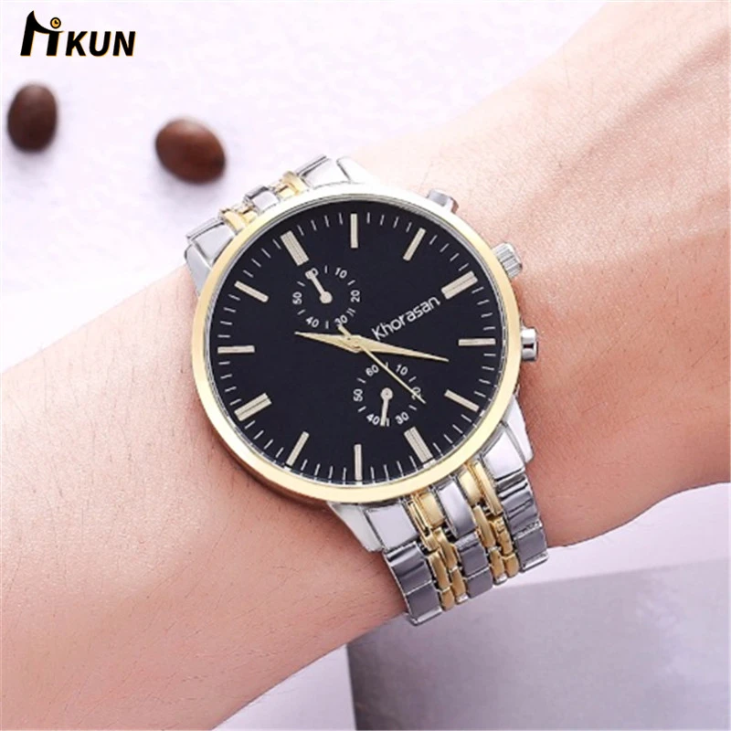 Khorasan брендовые новые дизайнерские мужские часы модные кварцевые из сплава