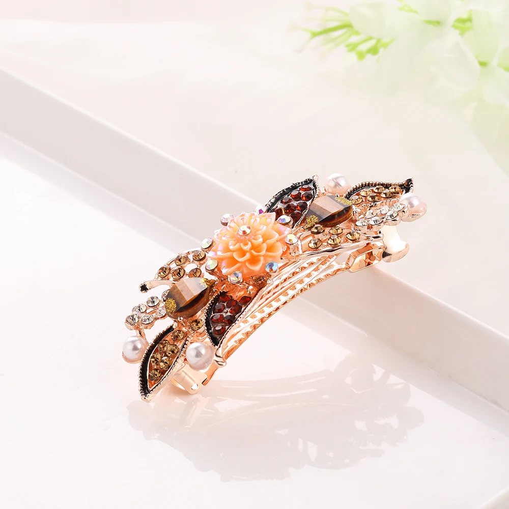 Модные шесть стильных смоляных цветов заколки для волос женщин классические