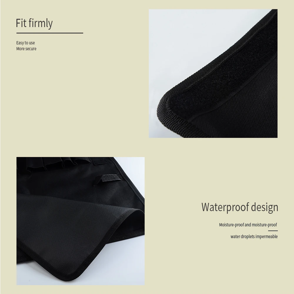 Сумка для ножей крутая черная рулонная сумка шеф-поваров кухонный чехол хранения