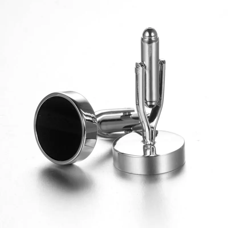 New Designer Onyx Cufflinks AAA Quality French Shirt Cuff Links Gemelos Para Camisas |
