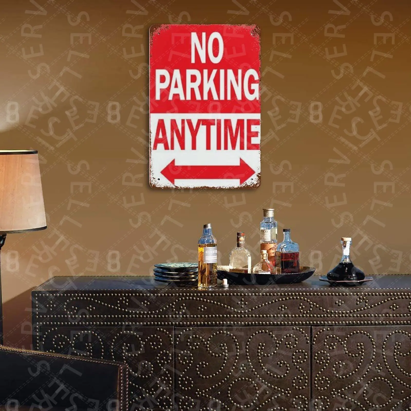 

No Parking Anytime Tin Signs Retro Plaque Home Decor Wall Sticker Iron Art Poster Plates 20x30cm