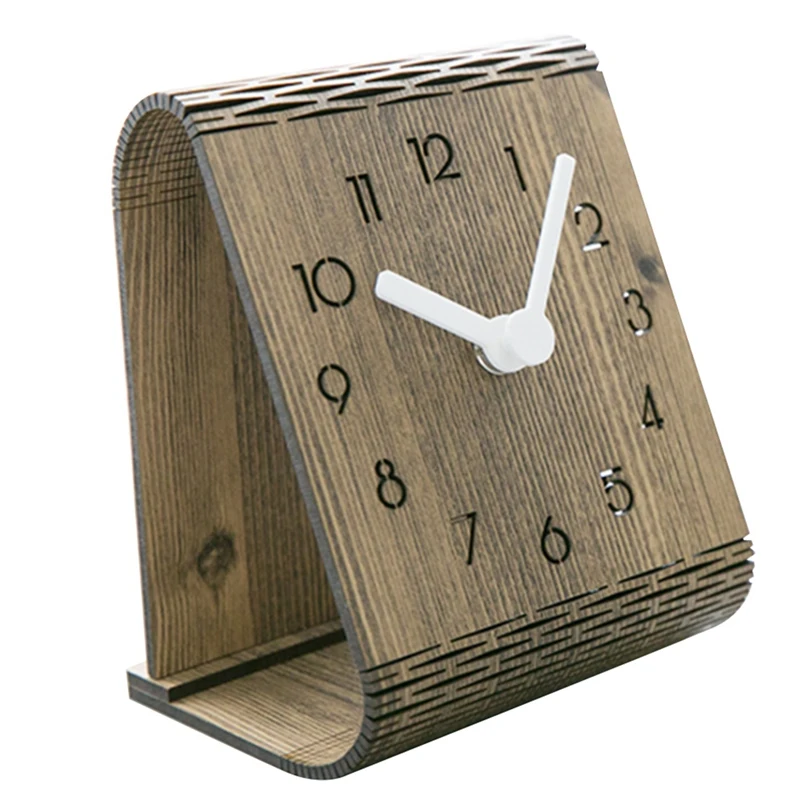 

Настольные часы, креативные деревянные настольные часы, современный дизайн, украшение для спальни, настольные часы, для офиса, домашний дек...