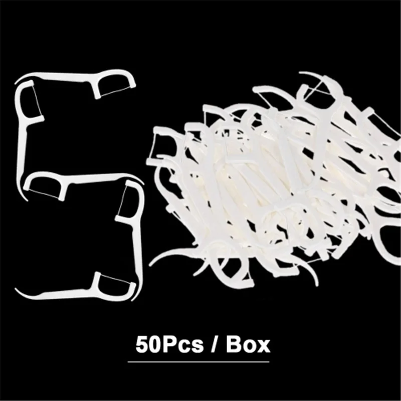 50 шт./кор. ОДНОРАЗОВЫЕ МЕЖЗУБНЫЕ палочки для чистки зубов|Держатель зубной нити| |