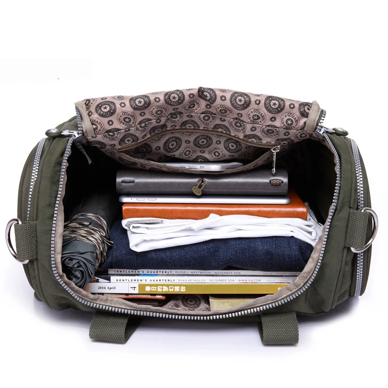 TEGAOTE Men's Travel Bag Zipper Luggage Travel Duffle Bag 2021 Latest Style Large Capacity Male Female Portable Gril Travel Tote