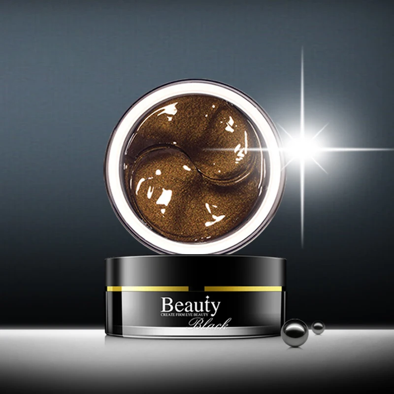 Коллагеновая Маска под глаза черная Жемчужная против старения морщин Корейская