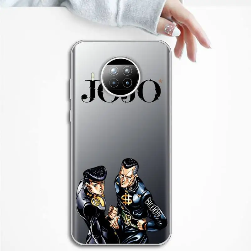 

JoJo Bizarre Adventure Phone Case Transparent for Samsung A71 S9 10 20 HUAWEI p30 40 honor 10i 8x xiaomi note 8 Pro 10t 11