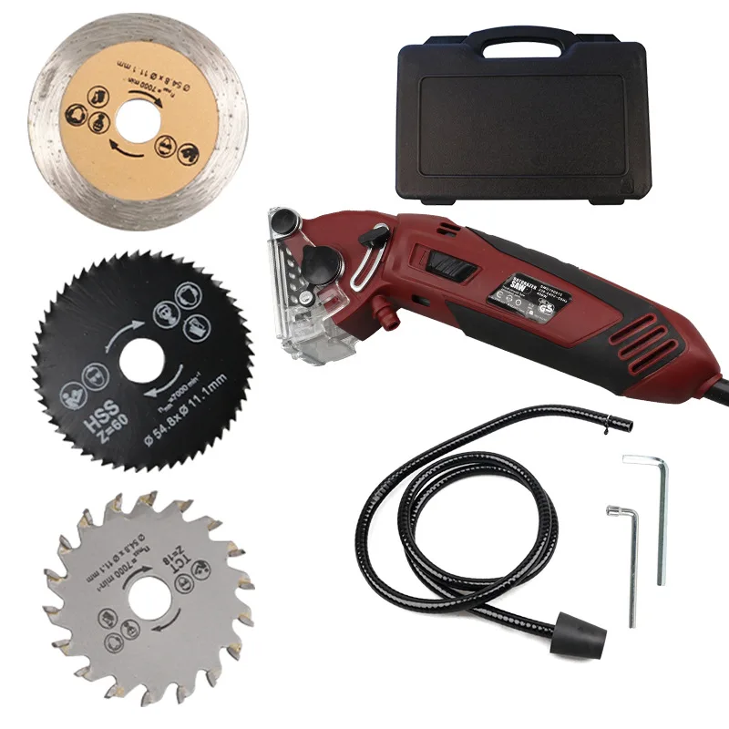 

400W Multi-function Electric Saw Mini Cutting Machine Electric Laser Circular Saw Handheld Grinder Kit Woodwork PVC Cutting Tool