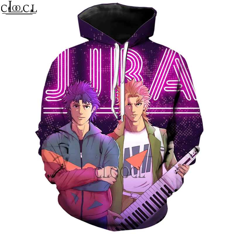 

HX Anime JoJo's Bizarre Adventure 3D Print Hoodie Women Men Women Tracksuit Pullover Fashion Casual Hoodies Drop Shipping