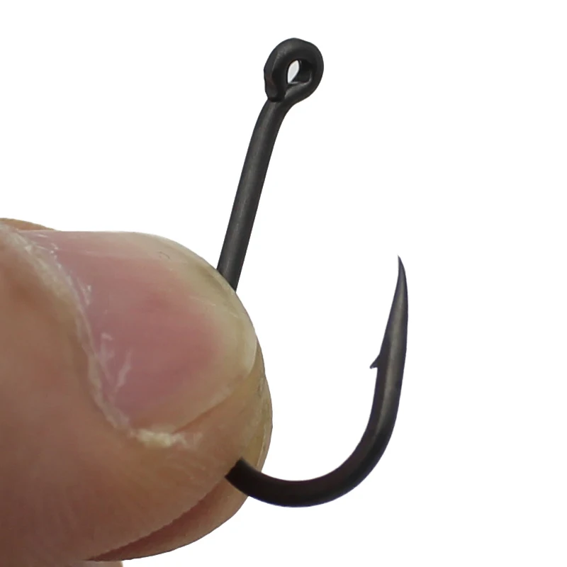 25 шт. кривая крючок для ловли карпа с высоким содержанием углерода Сталь