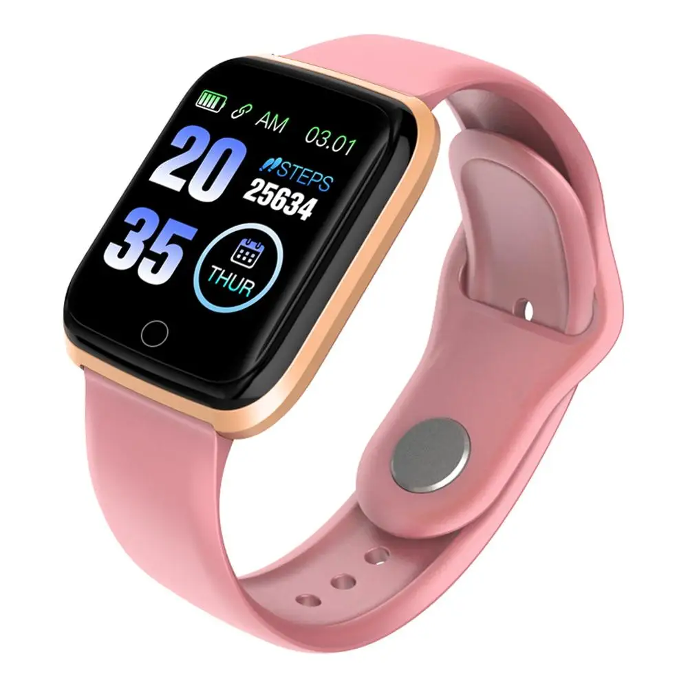M6 розовый для женщин Девушка Smartwatch кровяное давление монитор сердечного ритма IP67
