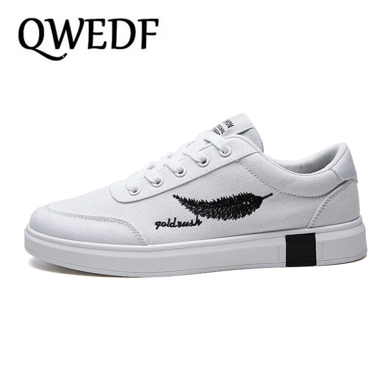 QWEDF 2019 Туфли с подошвой из вулканизированной резины для Для мужчин тенденция