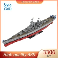 new moc towaed class battleship uss missouri bb 63 model high tech building blocks diy bricks creative toys gifts for birthday