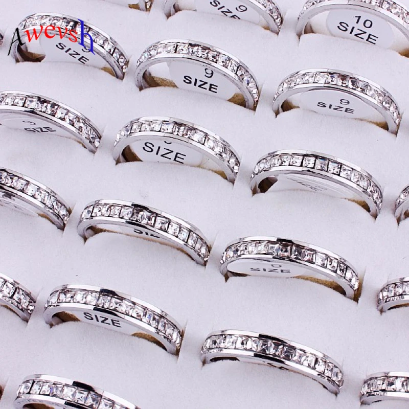 Горячая Пара стекируемые брендовые кольца для женщин однорядное кольцо