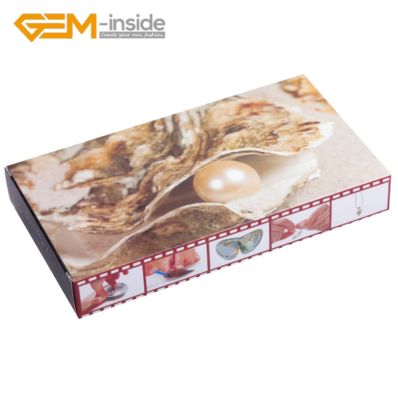 Натуральный пресноводный жемчуг Merry Christmas Wish Box набор колье Oyster DIY Ювелирные изделия вакуумная упаковка клетка любовь для женщин подарок 1 коробка