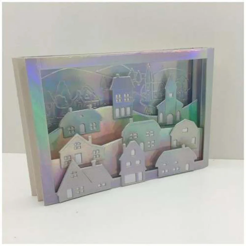 

JC House Fence Tree Metal Cutting Dies for Scrapbooking Craft Mold Cut Die Stencil Handmade Card Make Template Model Decoration