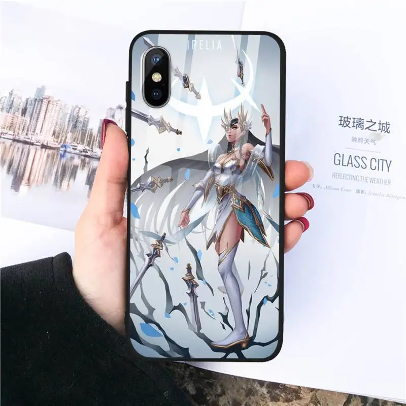 

lol league of legends Phone Case Tempered glass For iphone 11 12 PRO MAX X XS XR 5C 6 6S 7 8 plus