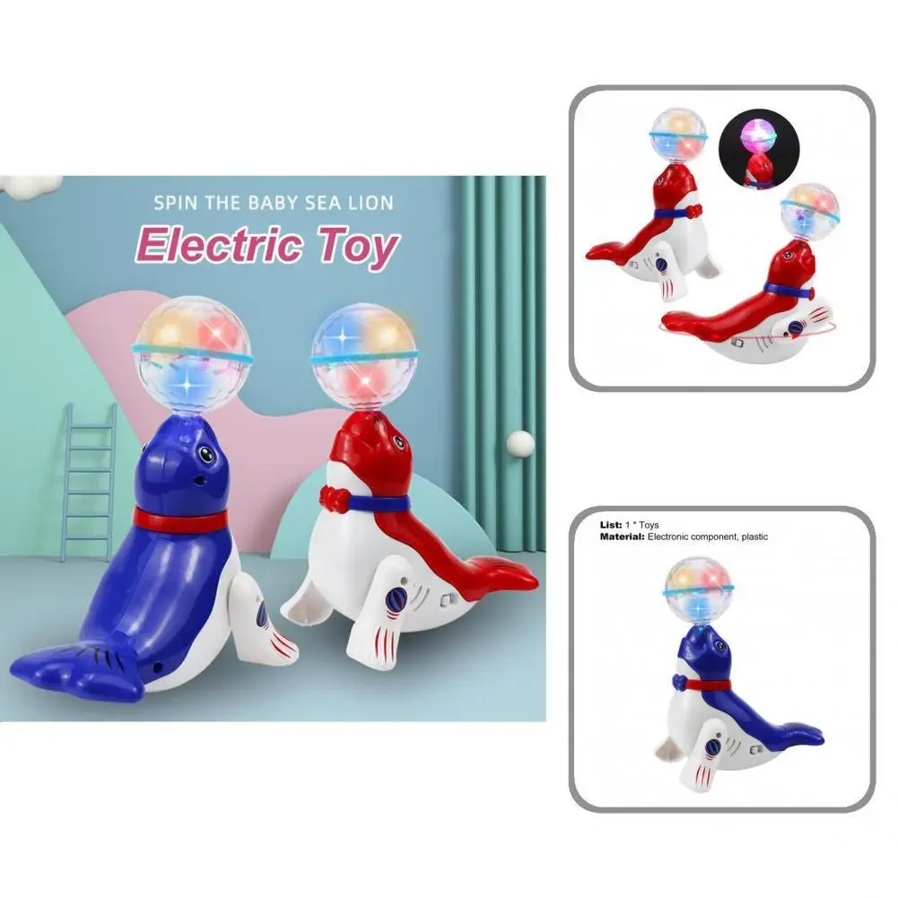 

Electric Sea Lion Toy Lovely Appearance Electronic Component Gentle Light Electric Sea Lion Pets for Toddler