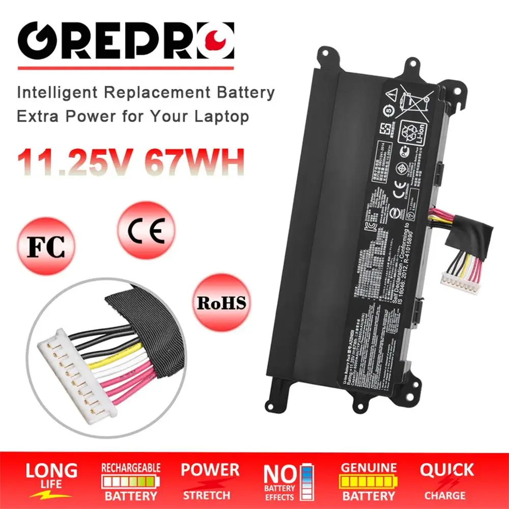 5800mAh A32N1511 Аккумулятор для ноутбука ASUS ROG G752 G752V G752VT G752VY GFX72 GFX72V GFX72VT GC046D GC032T