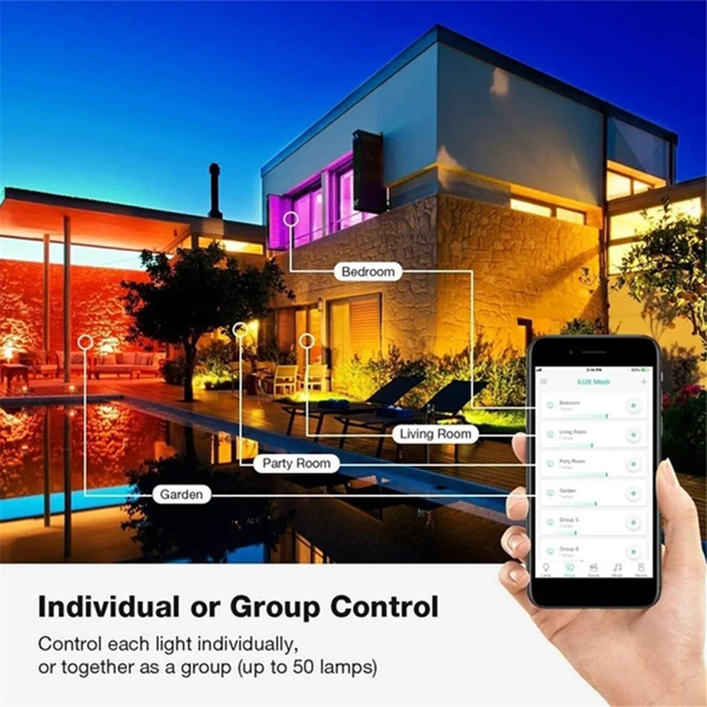 Светодиодная USB-гирлянда водонепроницаемая уличная лампа с управлением через