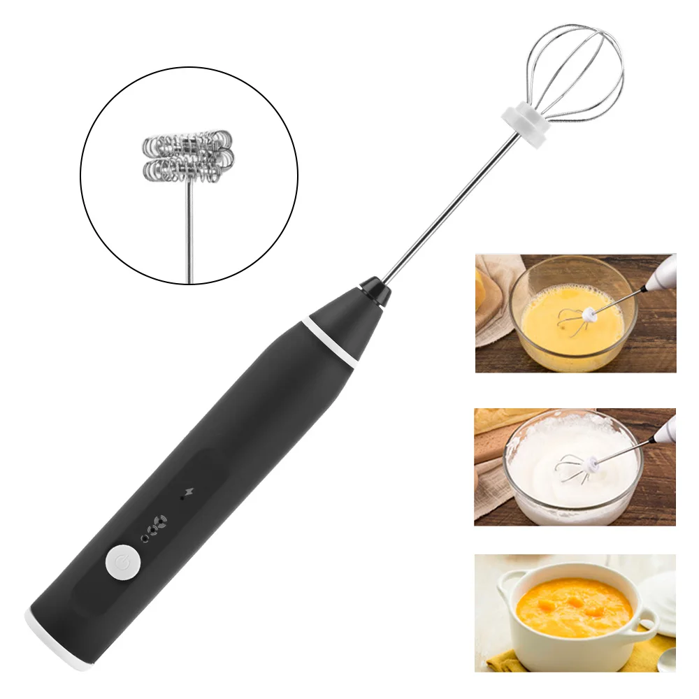 

Electric Coffee Mixer Handheld Eggbeater Mix Machine Rechargeable Milk Coffee Frother Foamer Milk Frother Kitchen Accessories