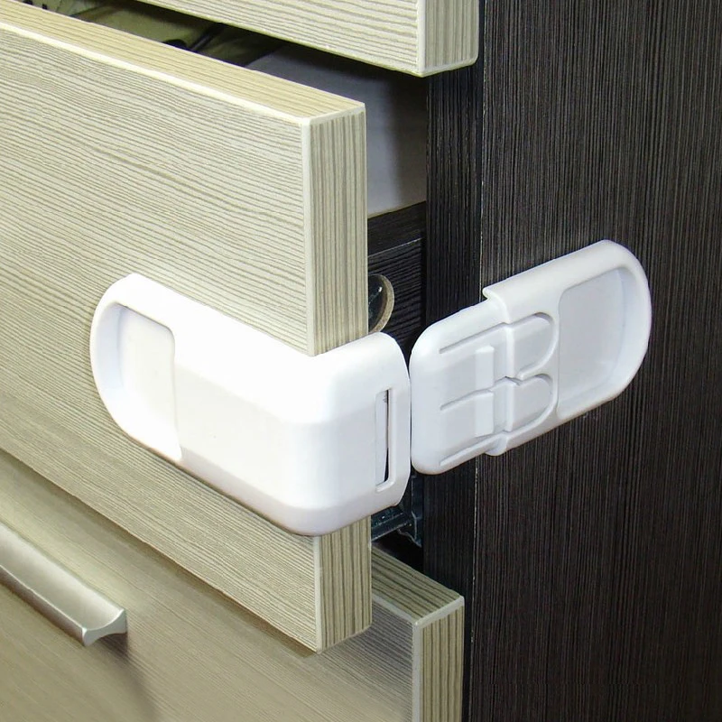 

Baby Safety Drawer Lock Anti-Pinching Hand Cabinet Drawer Locks Safety Buckle for Children Kids Protection