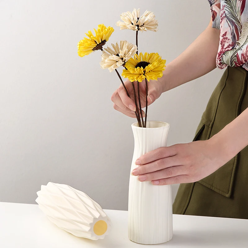 Скандинавские вазы декоративные для дома Имитация керамической пластиковые