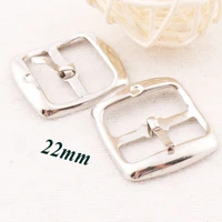 40 pcs silver strap buckle fasteners belt square center bar buckles bag luggage shoes watch straps leather findings 7822mm