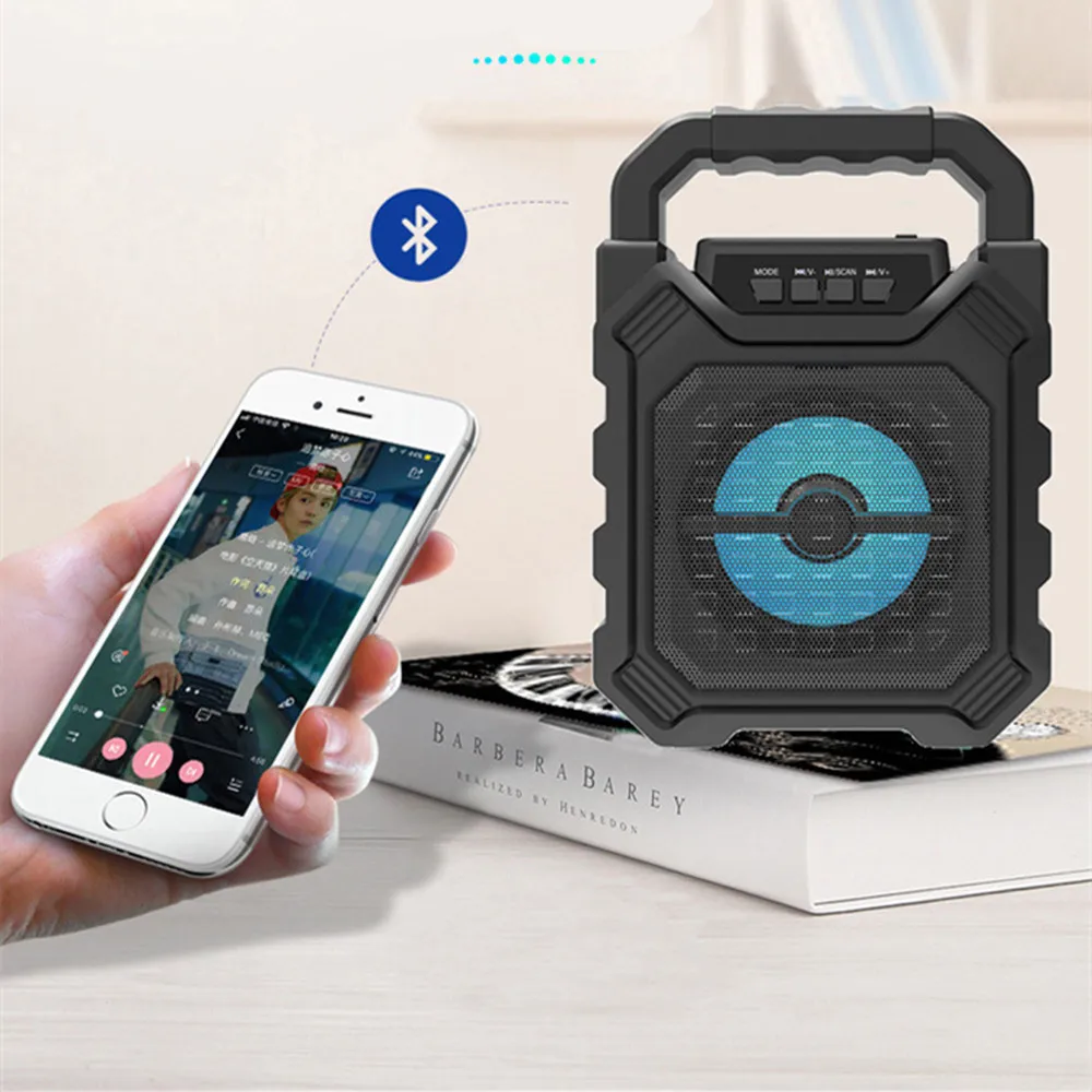 HYASIA Bluetooth динамик беспроводная звуковая система бас стерео с светодиодный