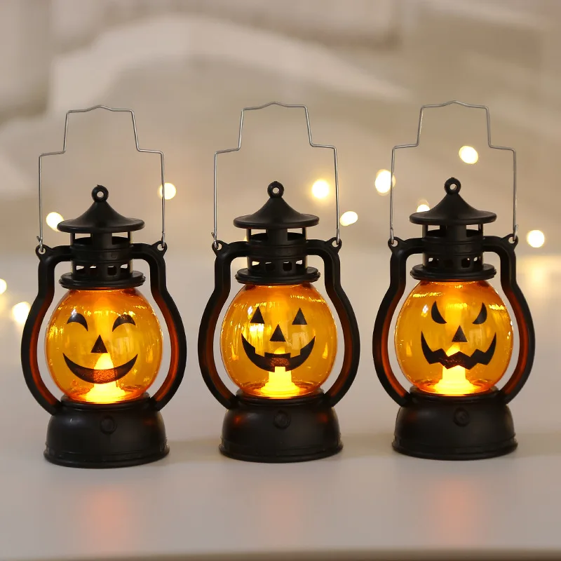 Pumpkin Head LED Lantern Halloween Decoration Props Creative Holiday Bar Party Light Oil Lamp | Дом и сад