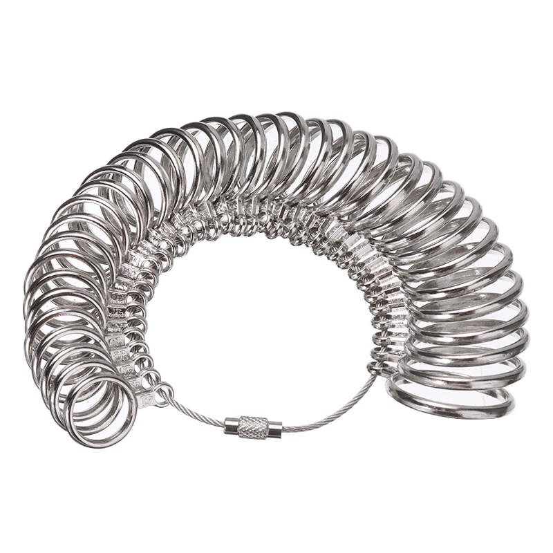 Новинка 1 набор металлических колец для измерения размера r измерительная палка