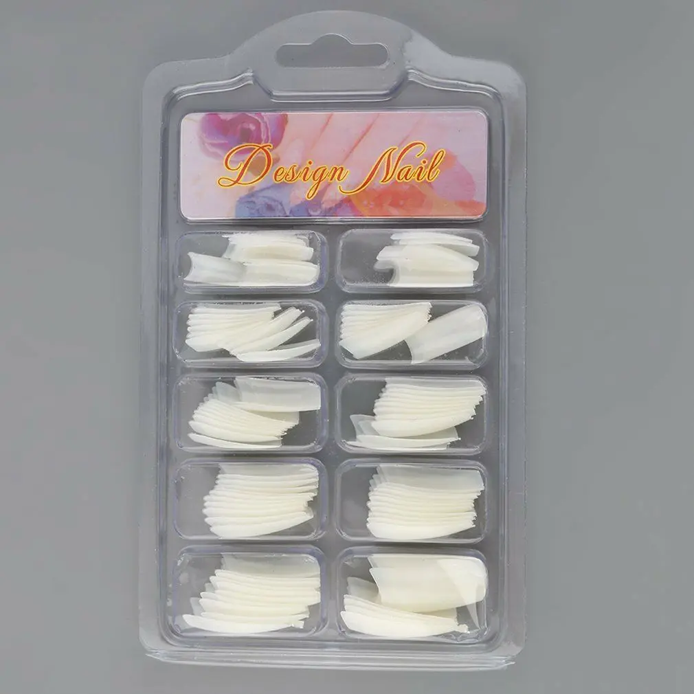 100 шт. натуральный белый Ложные Акриловые акриловый Фрезер для ногтей cо