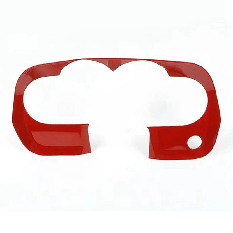 

AP68-Car Dashboard Cover Instrument Panel Trim for 2009-2014 Dodge Challenger Accessories Decorative Frame Stickers, Red