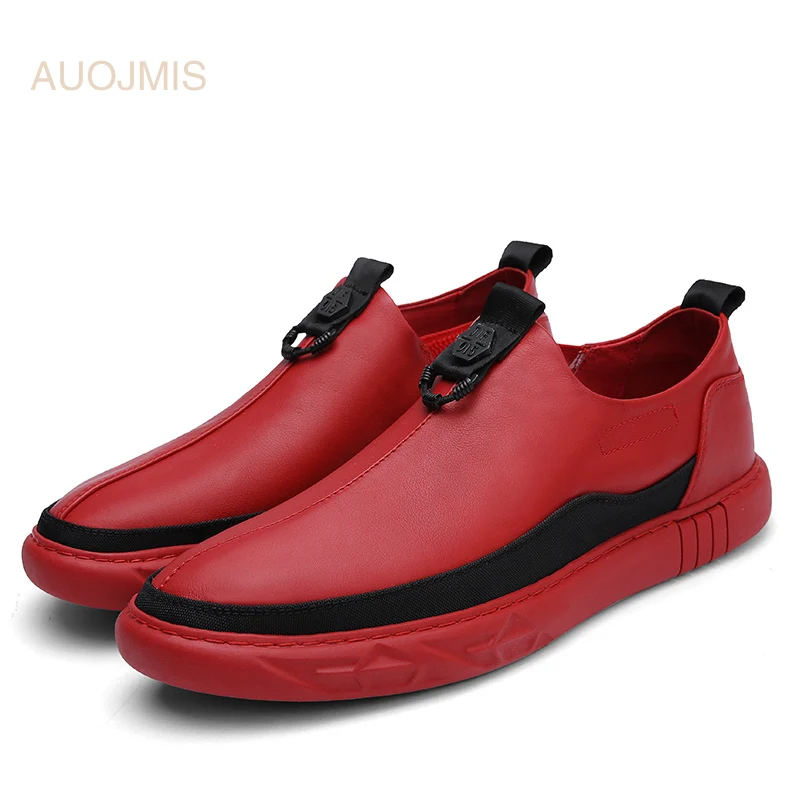 AUOJMIS 2019 new casual shoes men's autumn and winter models tide small youth wild one pedal lazy | Обувь