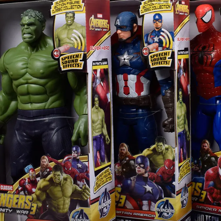 30 см Marvel Мстители Аниме Супер Герои Капитан Америка Железный человек