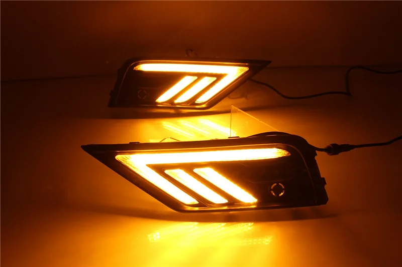 Автомобильный мигающий светодиодный фонарь дневного света 2 шт. для VolkswagenVW Tiguan 2017