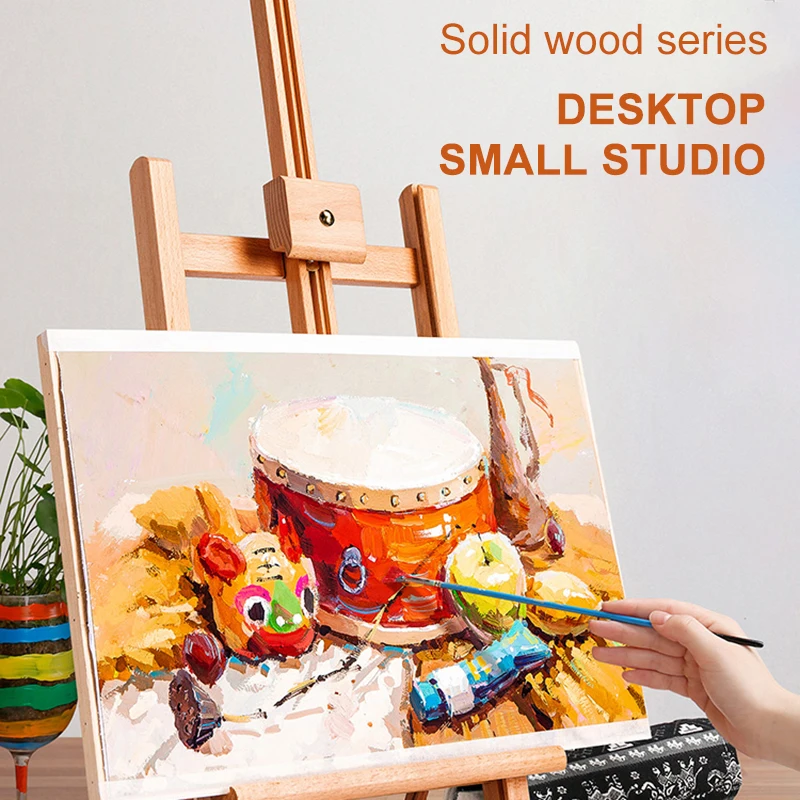 

Desktop Easel Art Student's Drawing Board 4k Easel Folding Portable Beginner Watercolor Oil Painting Wooden Easel Sketch