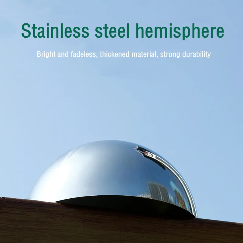 Серебристый диаметр 32 мм 3 2 см 201 полый полусферический полированный зеркальный