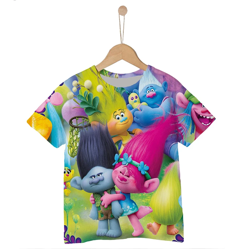 Футболка унисекс с 3D-принтом тролли 2021 | Мать и ребенок