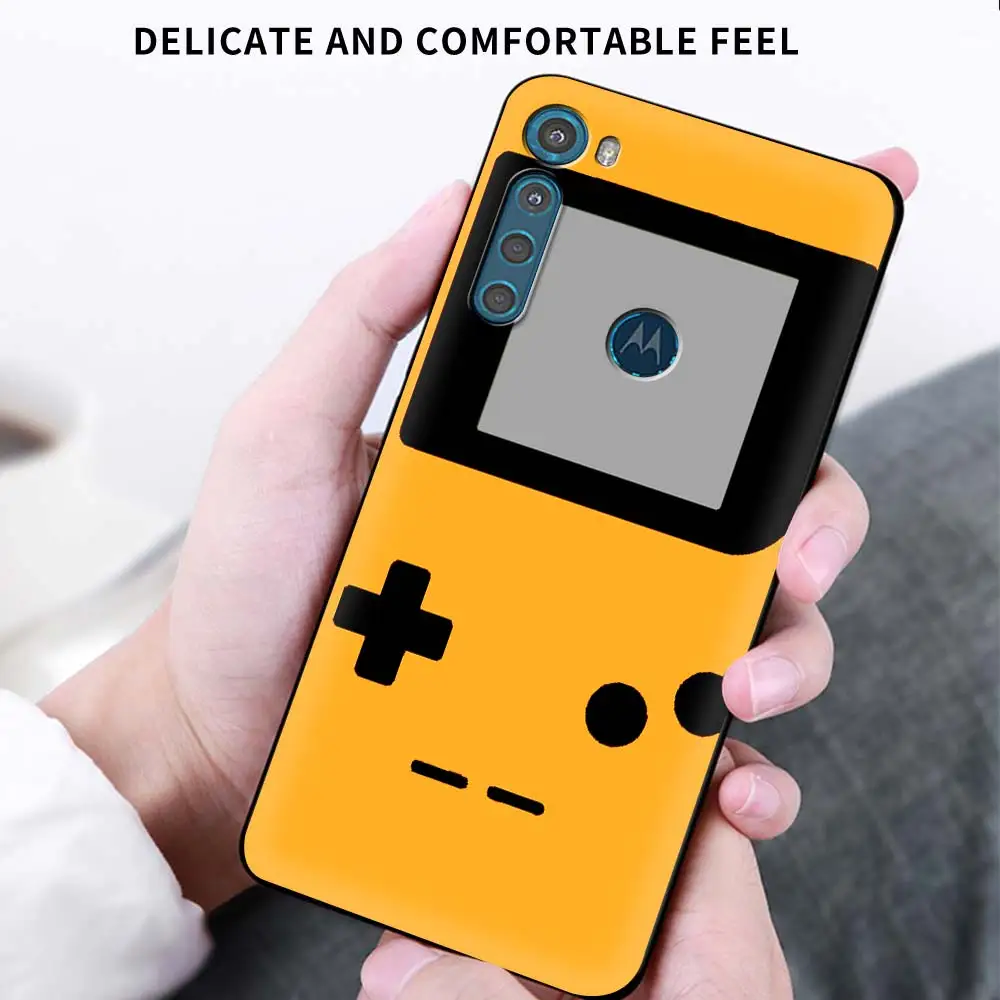 

Phone Case For Motorola One Fusion G9 Play G8 Power Edge Plus E6s G Stylus Black Soft Mobile Cover Fun Game Console