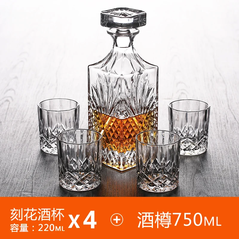 

Cocktail Whiskey Shot Glass Jug Decanter Bartender Shot Glass Wine Bottle Set Gift Box Coqueteleira Whiskey Decanter LH50JH
