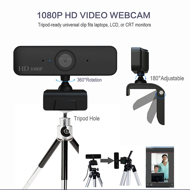 HD камера с автофокусом 2 миллиона пикселей 1080P для видеозвонок ноутбука