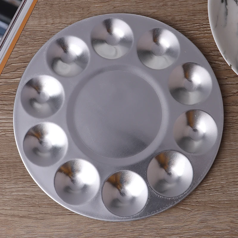 

10 отверстий Алюминий круглый Цвет палитра гуашь воды Цвет товары для рукоделия