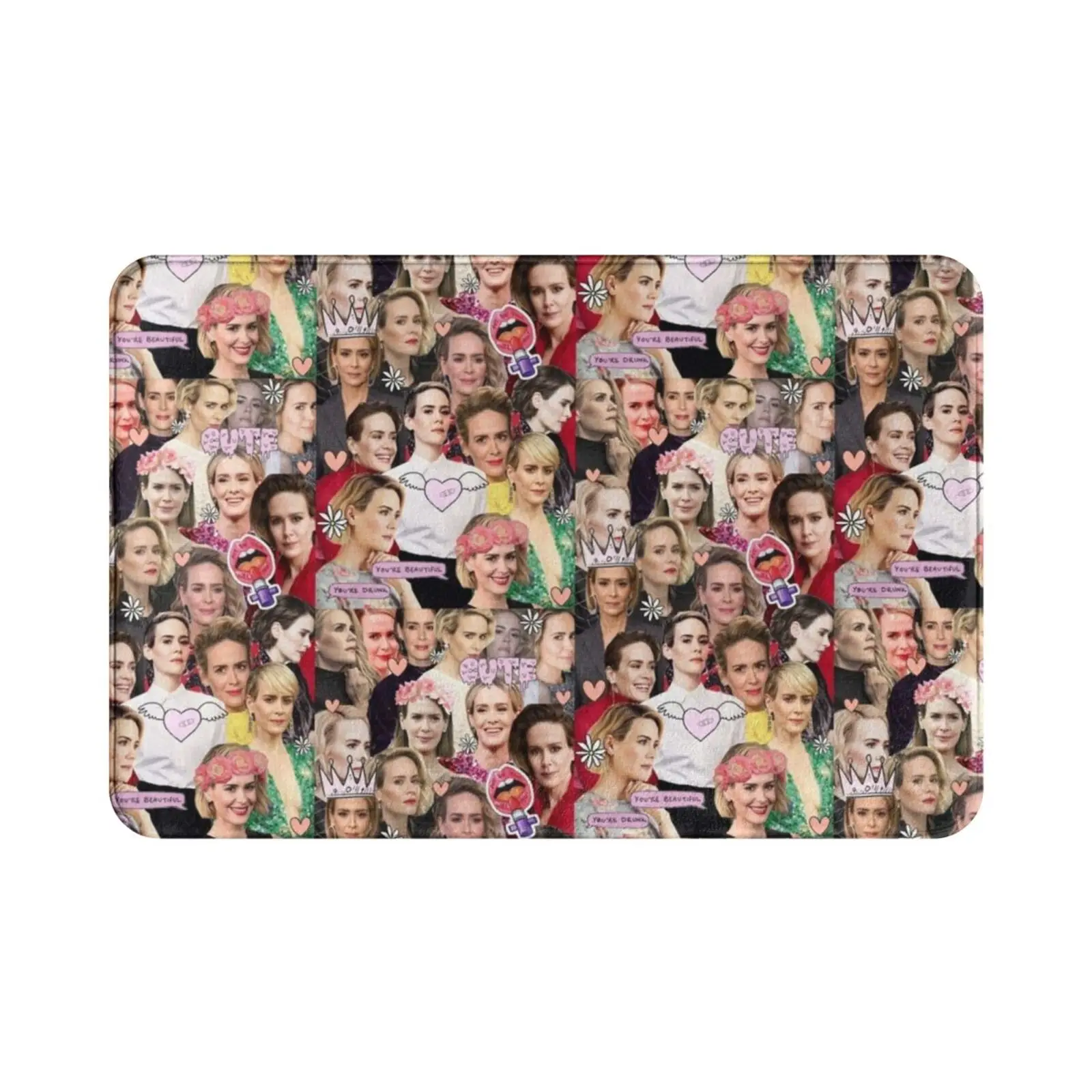 Ковер с коллажем Сара паулсон мягкий ковер подушкой океан 8